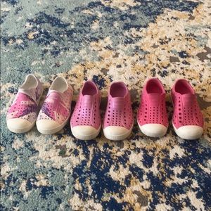 Native Shoes - girls size 9 bundle